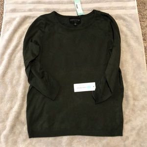Hunters green 3/4 length sweater
